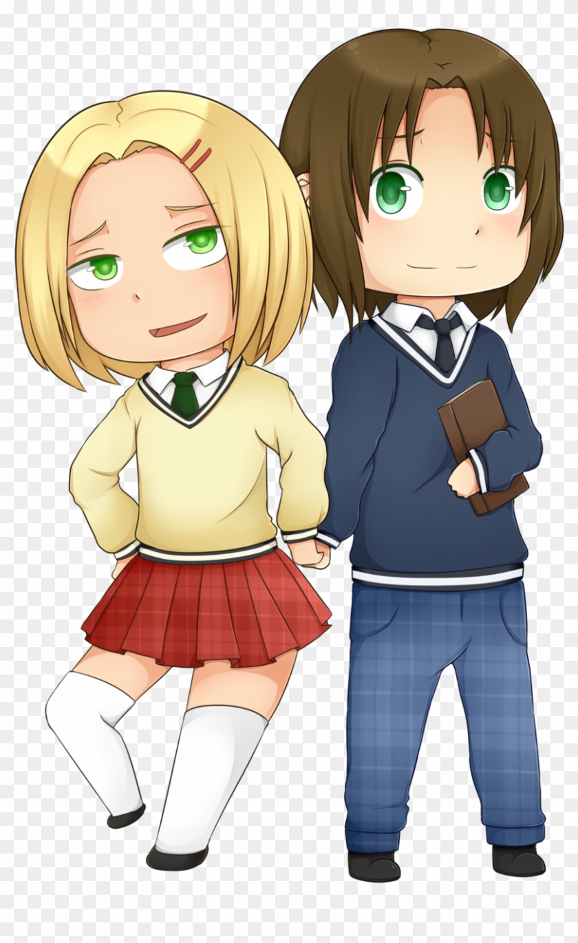 School Uniform Chibi By Annington - Cartoon #787699