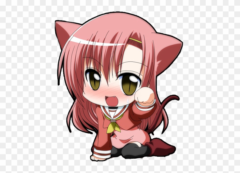 Anime Chibi Neko Kawaii Anime Chibi Neko ◕‿- - Hayate The Combat Butler #787786