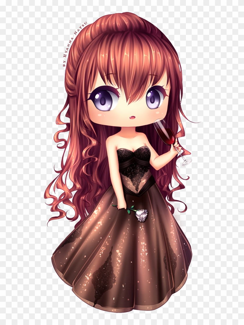 Commission - White Rose - Long Hair Chibi Girl #787868