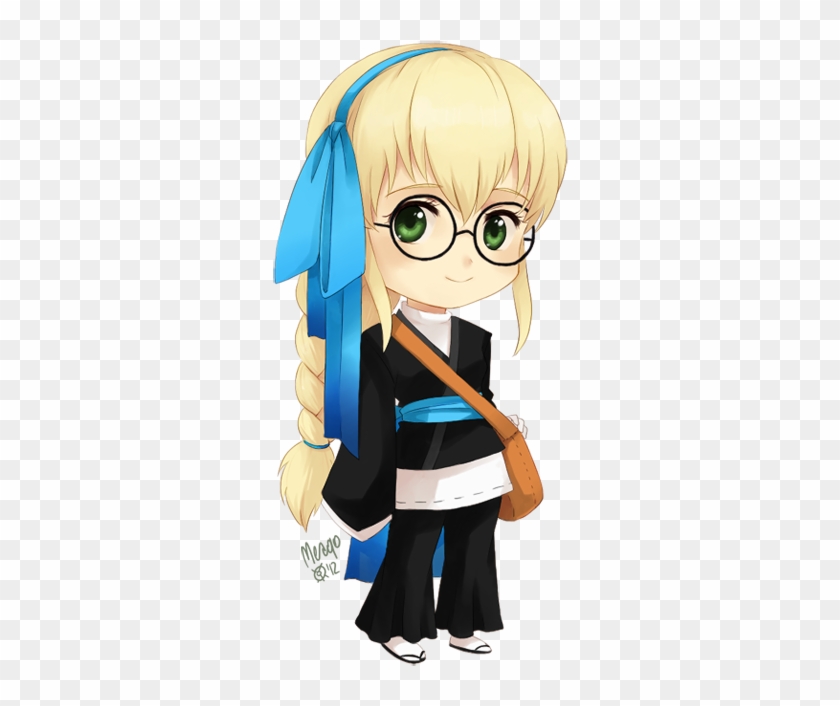 Kawaii Loira Nerd Png Fofa Chibi - Nerd Loira Desenho #787880