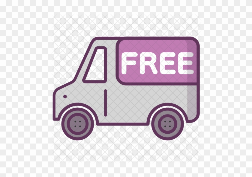 Free, Delivery, Truck, Transport, Package Icon - Delivery Truck Icon Png Pink #788526
