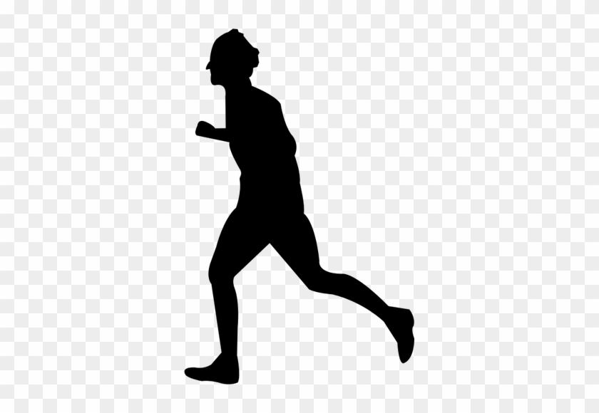 Runner Silhouette Public Domain Vectors Rh Publicdomainvectors - Person Running Silhouette Png #788787