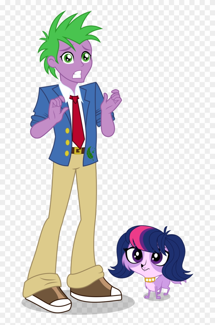 Flipside Spike And Twilight - Mlp Eqg Spike Human #788828