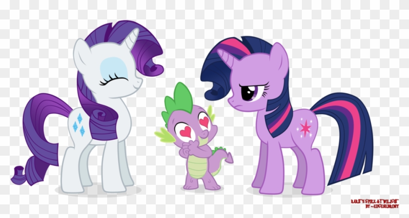 My Little Pony Twilight Sparkle And Spike Kiss - Твайлайт Спаркл И Рарити #788928
