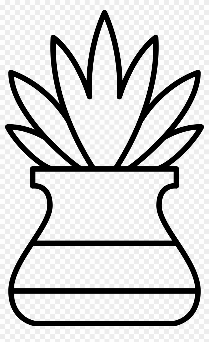 Potted Plant Coloring Page - Planta En Maceta Para Colorear #788965