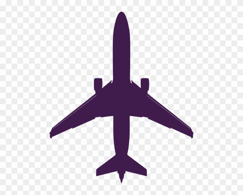 Plane Silhouette Blue #789454