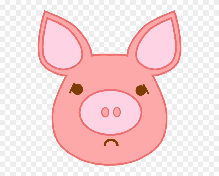 Sad Pink Svg Clip Arts 552 X 595 Px - Clip Art #789715