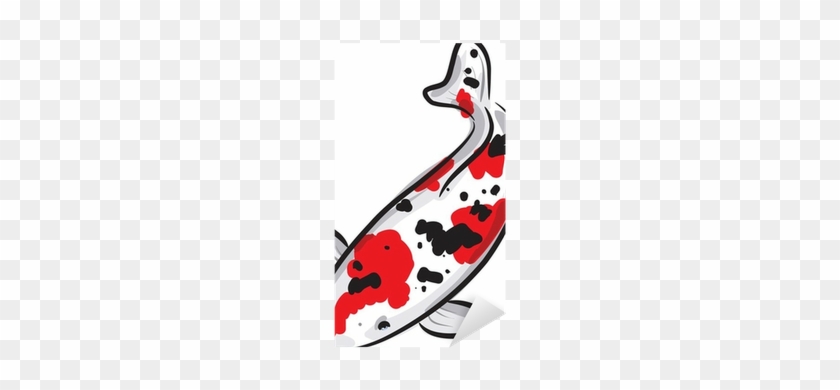 Red And Black Spotted Carp Koi Sticker • Pixers® • - Koi #790184