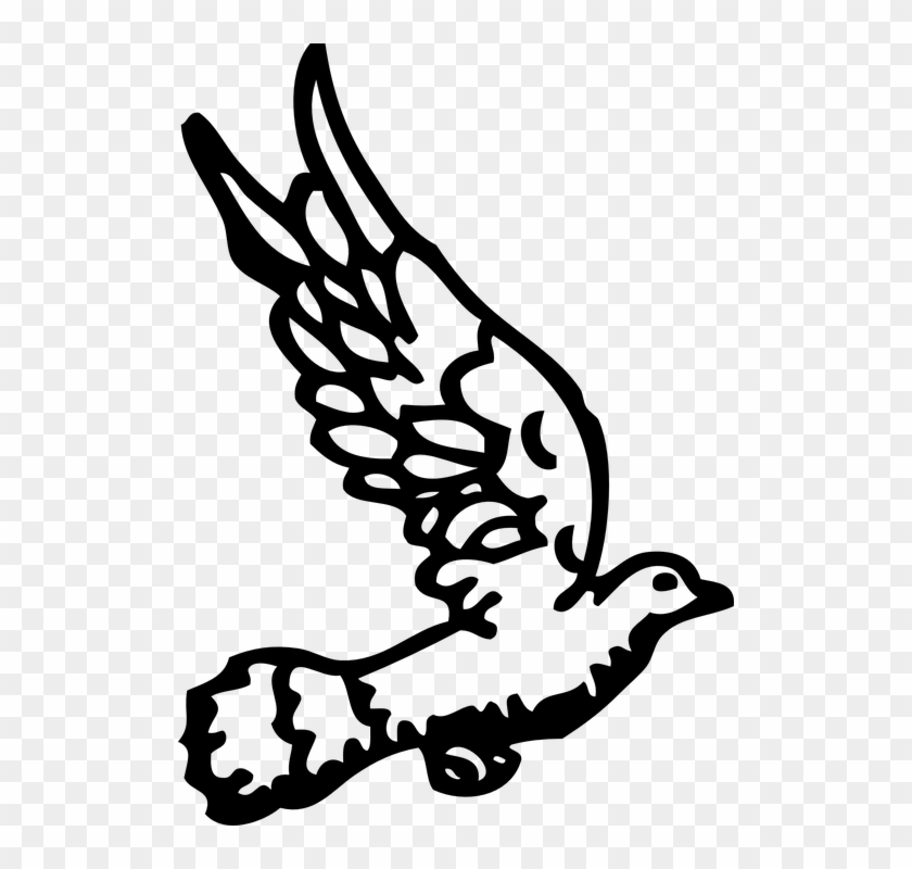 Wedding Dove Clipart - Gambar Merpati Hitam Putih #790653