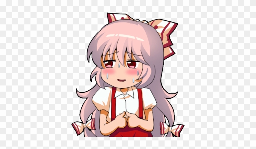 Mokou Sweat Discord Emoji - Mokou Discord Emoji #790704