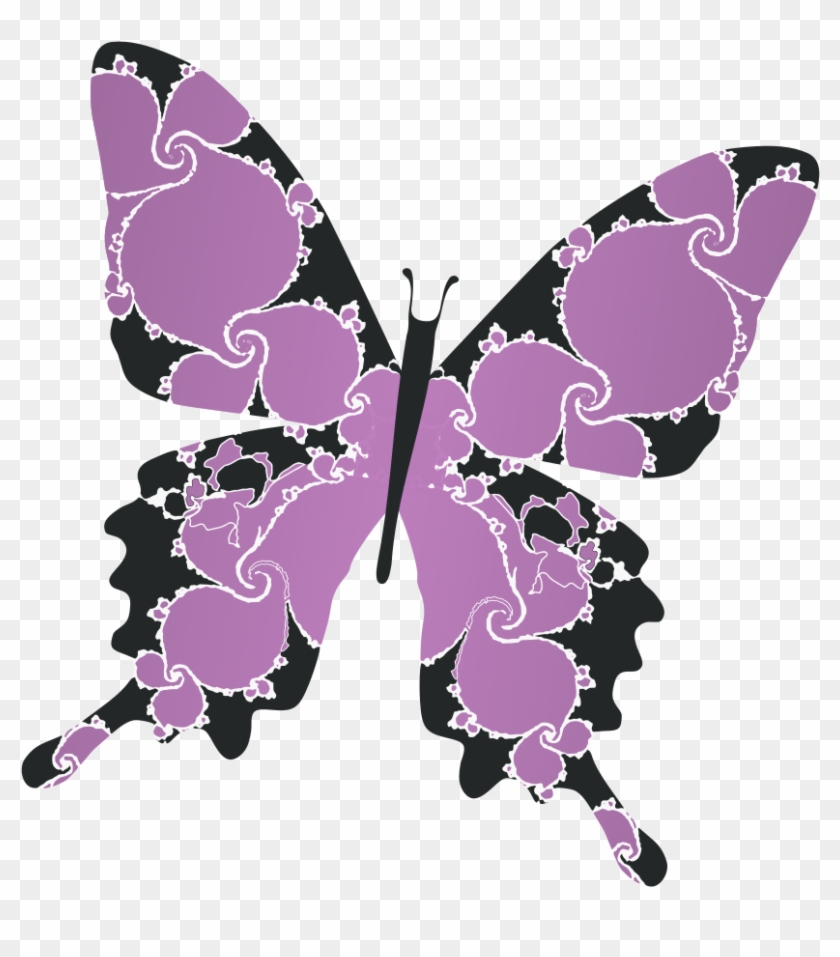 Purple Butterflyvector Freebutterflies - Illustration #792604