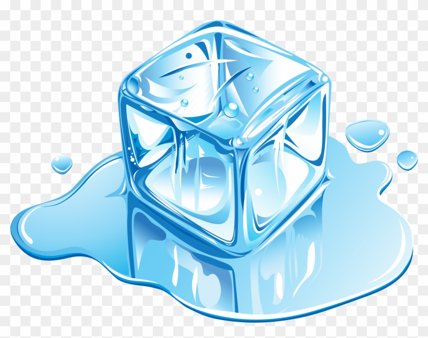 Ice Cream Ice Cube Melting - Illustrator Ice Cube Vector #792877