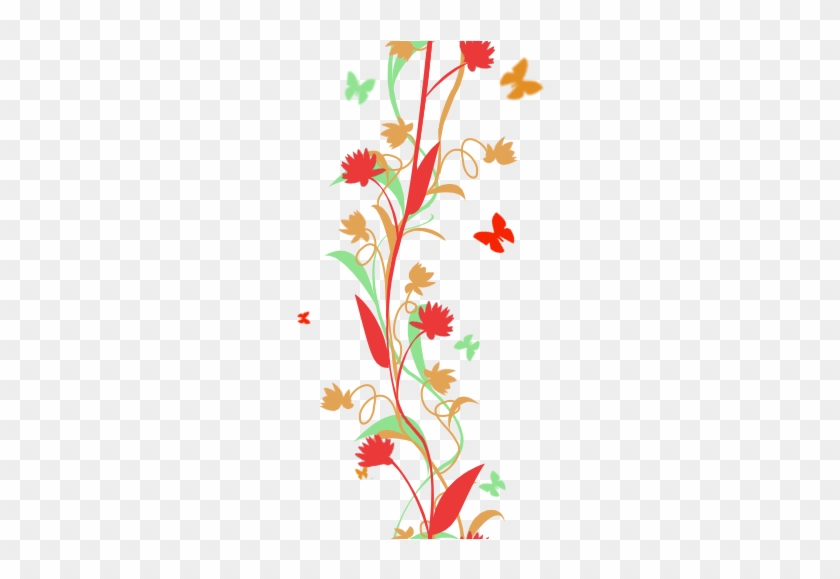 Flower And Butterfly Column Image - Flower And Butterfly Column Image #793345