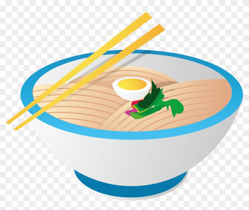 Shrimp Roe Noodles Kal-guksu Instant Noodle Korean - Chinese Food Vector #793970