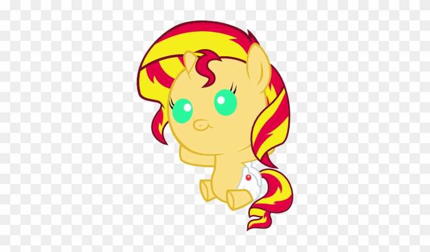 My Little Pony Baby Sunset Shimmer - Mlp Baby Sunset Shimmer #794849