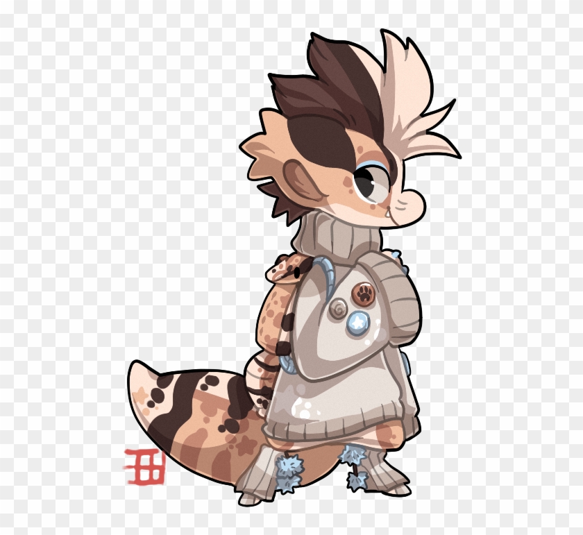 African Fat Tailed Gecko By Thekingdomofgriffia - Cartoon #795862