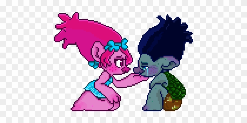 Poppy Comforts Sad Branch Bean - Poppy And Branch Trolls Fanart #796526