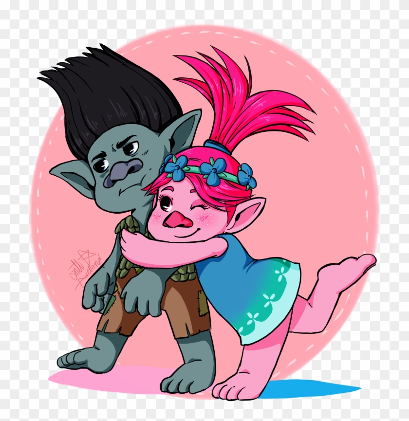 Troll Love By Taledemon - Poppy X Branch Trolls #796551