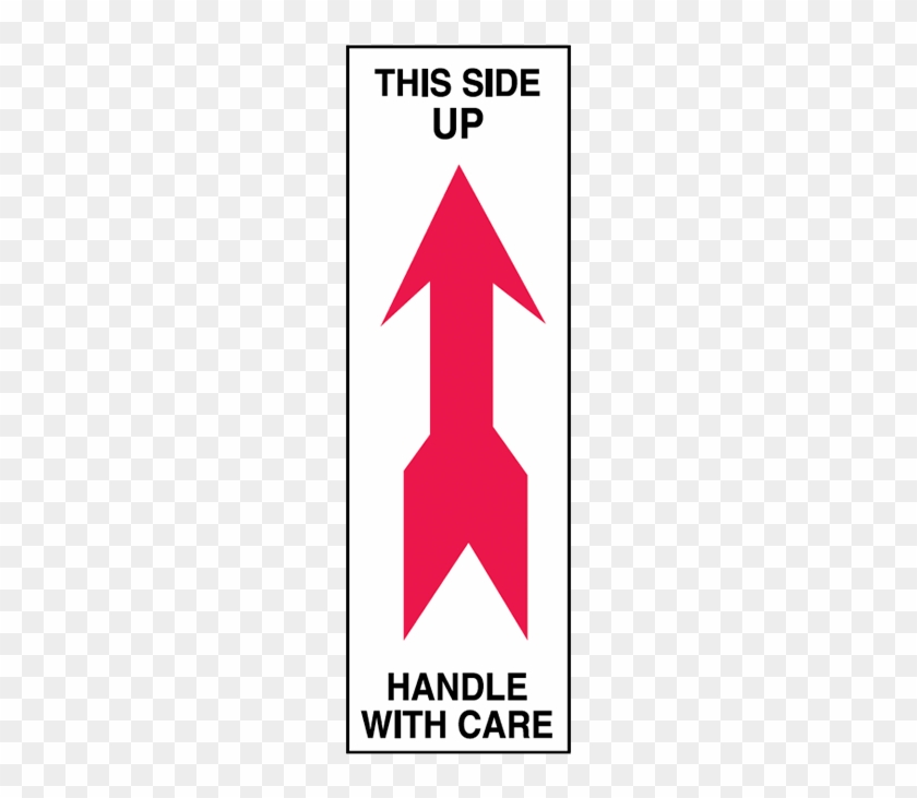 Brady Shipping Label This Side Up Handle With Care - Handle With Care Logo #797008