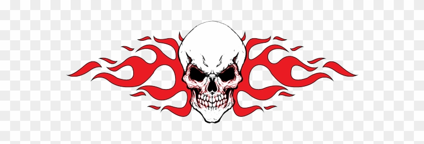 Tribal Skull Tattoos Red Png Image - Skeleton Head Tattoo Png #797226