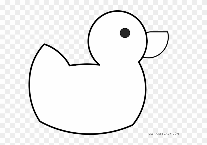 Black And White Rubber Duck Animal Free Black White - Duck Clipart Black And White #797470