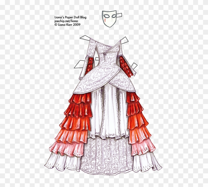 Drawn Gown Masked Ball - Masquerade Dresses #797484