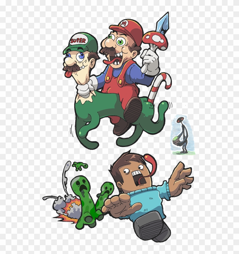 Mario, Luigi And Minecraft By Pokekoks - Dr Mario In Minecraft #797690