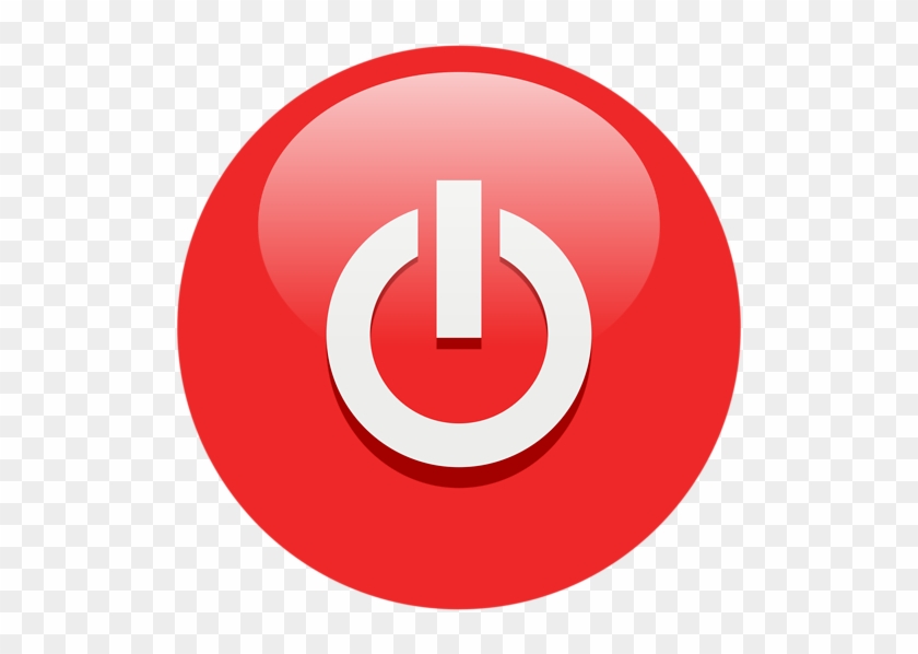 Illustration Of A Red Power Button Icon - Power Buttons #798707