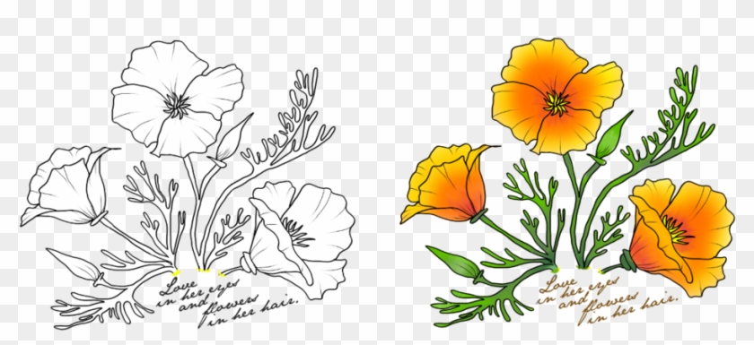 Poppy Tattoo Design By Lacey6682 - Eschscholzia Californica #799333