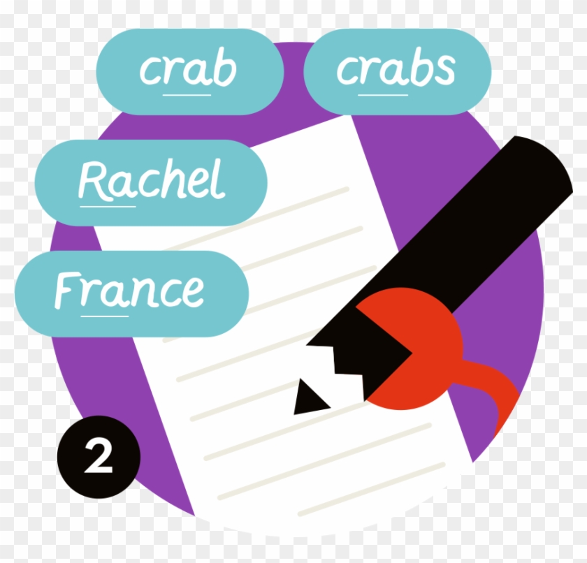 Have Kids Write As Many Words As They Can That Contain - Graphic Design #799359