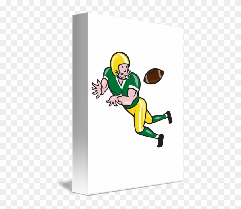 American Football Wide Receiver Catch Ball Cartoon - Wide Receiver #799854