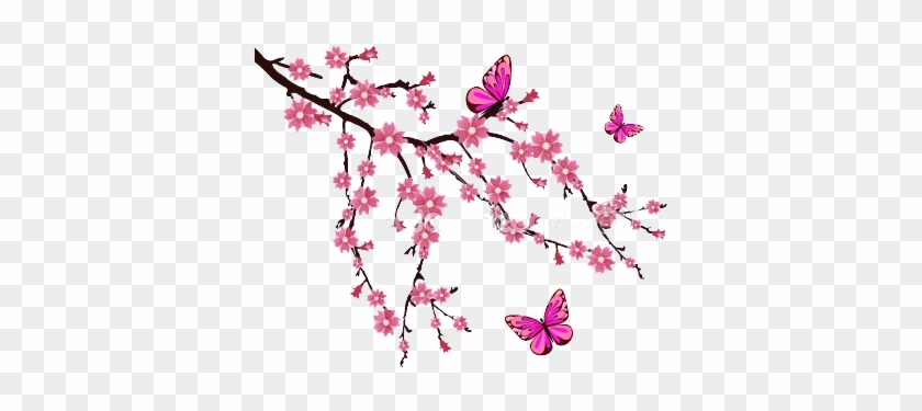 Style And Apply Butterflies And Branch - Floral Wall #800324