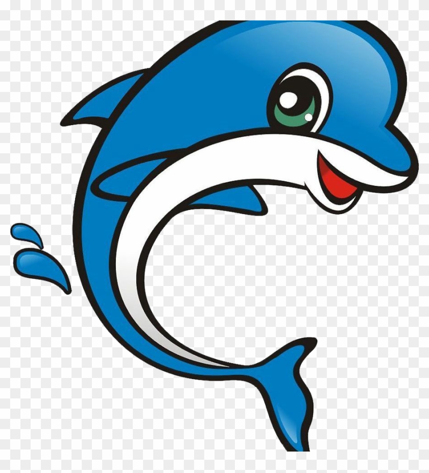 Dolphin Cartoon Drawing - Dolphin Cartoon Drawing #800608