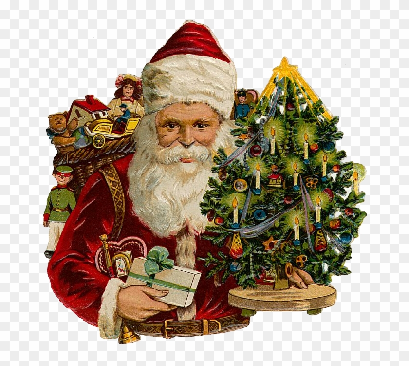 Vintage Victorian Christmas Die Cut Clip Art - Good Morning Merry Christmas Gif #801410