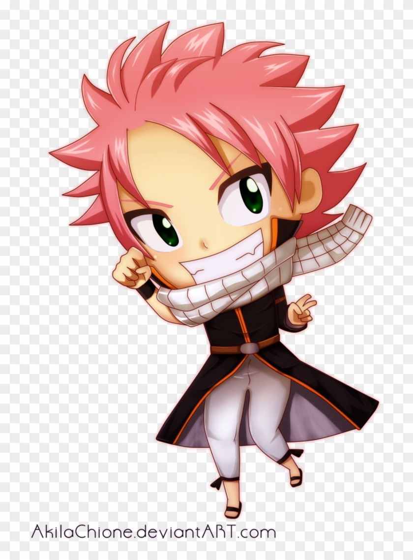 Natsu Dragneel Chibi By Akilachione On Deviantart - Anime Sweatercoat Fairy Tail Hooded Cosplay Casual #801454