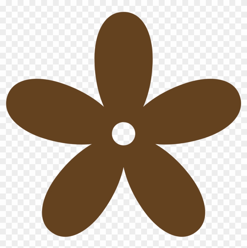 Brown - Color - Clipart - Flower Clipart Png #801927