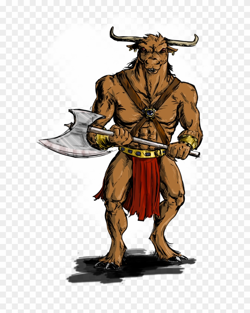 Kaz The Minotaur By Szacsi - Cartoon Minotaur Png #802396