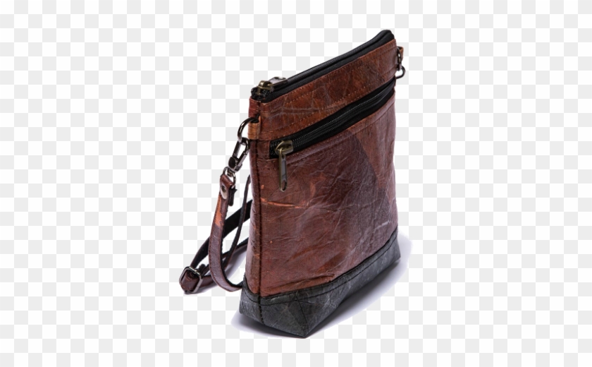 Leaf Leather Purse - Black #802420