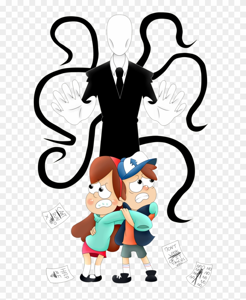 Slender Man Clipart Gravity Falls - Gravity Falls X Slender #802581
