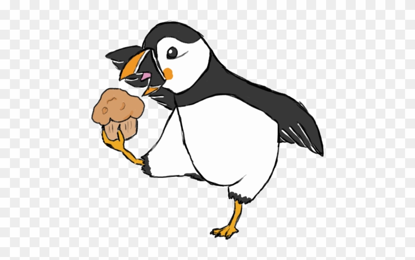 Puffin Eatin' A Muffin By Supersan3007 - Puffin With A Muffin #802596