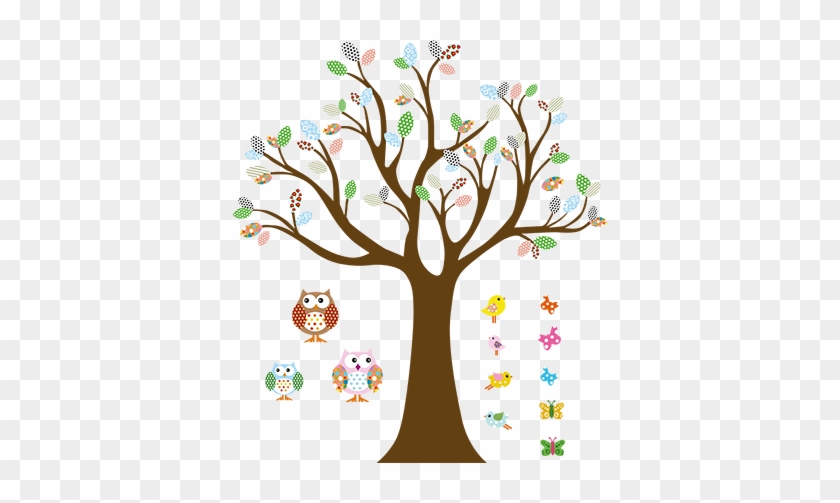 Animal Nursery Wall Tree Art (small) #802722