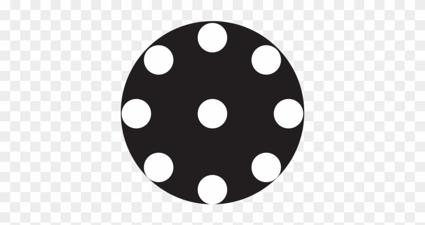 9 Circle Dots Monochrome Glass Gobo - Circle With 9 Dots #803619