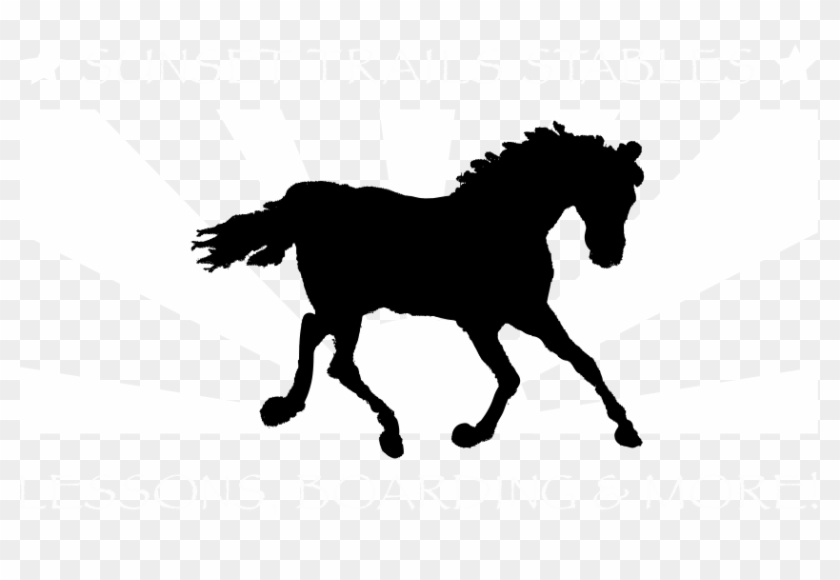 Sunset Trails Horse Stables - Flying Horse Silhouette #803736