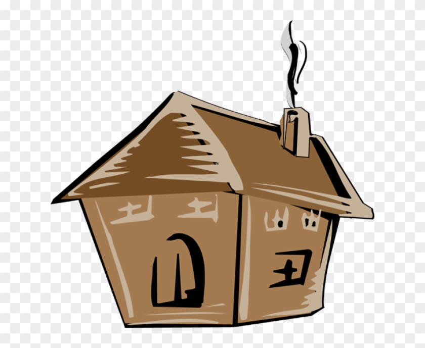 Shack Clipart - Hut Clipart Transparent Background #804133