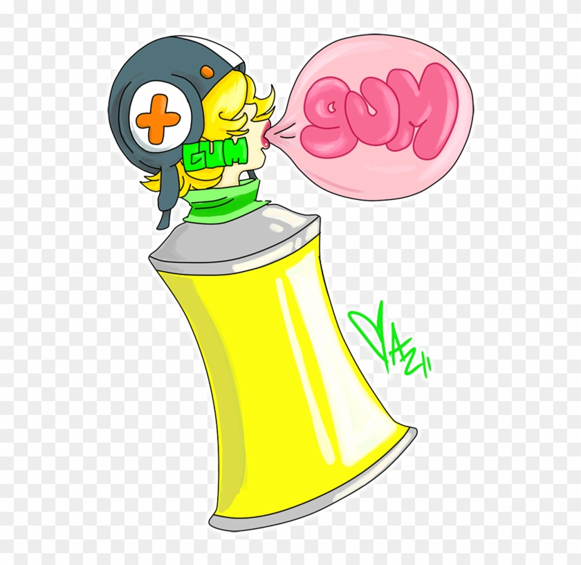 Gum Spray Can By Coffeejelly - Cartoon #804386