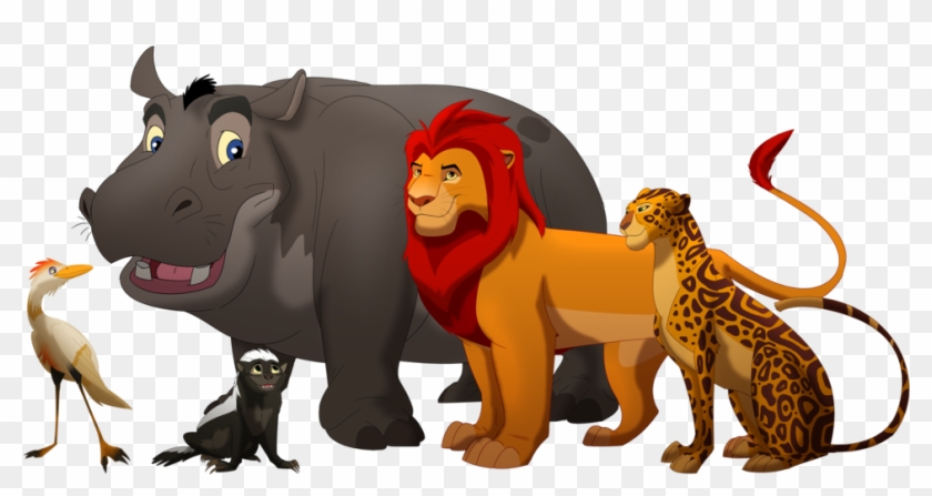 Here Is A Drawing Of Adult Kion, With The Lion Guard - Guarda Do Leão Scar #804577
