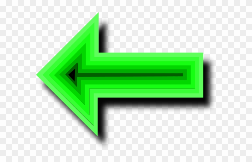Arrow Pointing Left - Green Arrow Pointing Left #804866