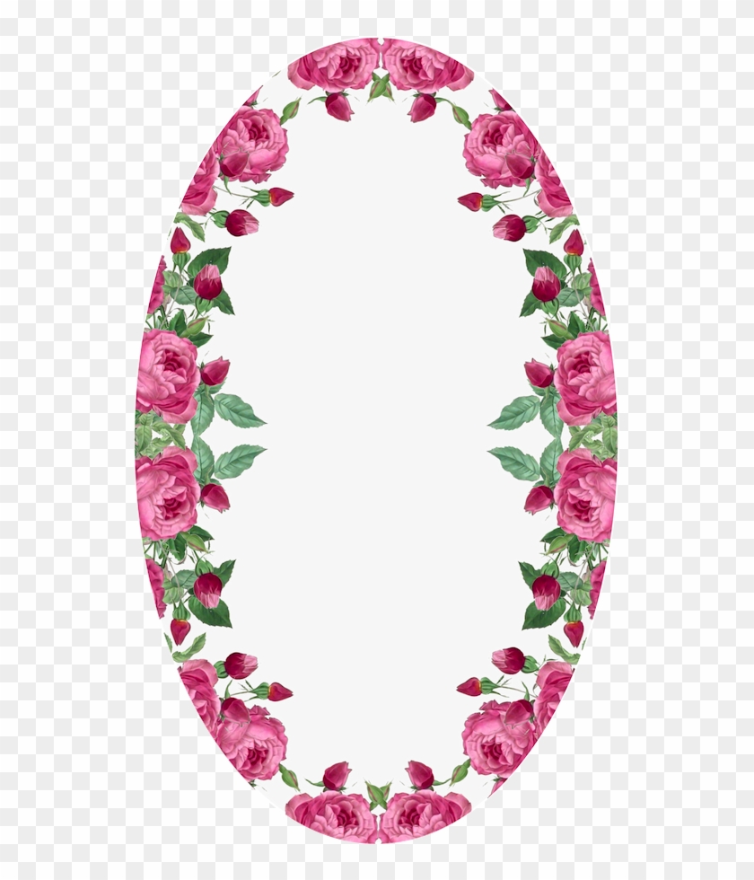 Frame - Oval Red Rose Frame #805531