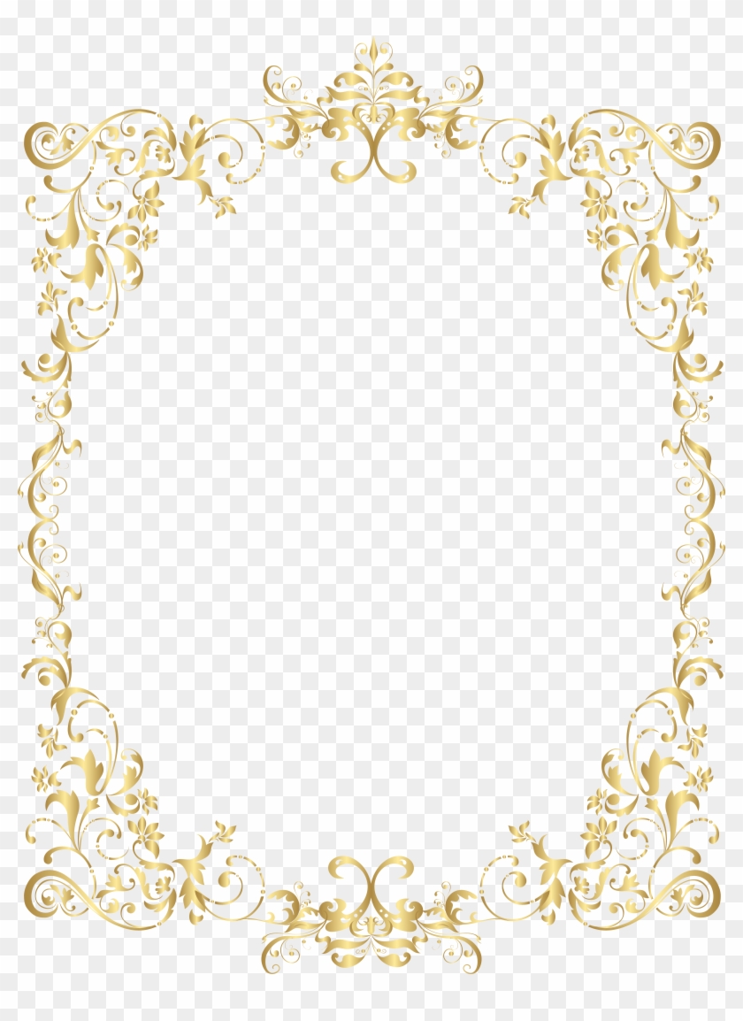 Border Gold Decorative Frame Png Clip Art - Border Gold Decorative Frame Png Clip Art #805586