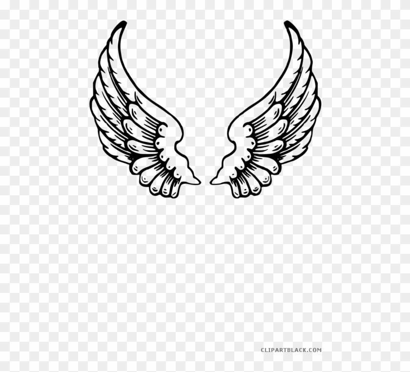 Bird Wings Animal Free Black White Clipart Images Clipartblack - Angel Wings #805682